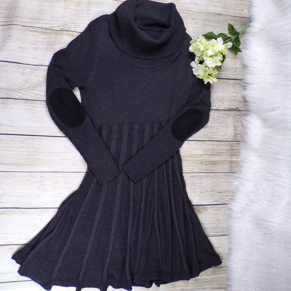 Calvin Klein Gray Turtleneck Sweater Dress - Picture 2 of 7